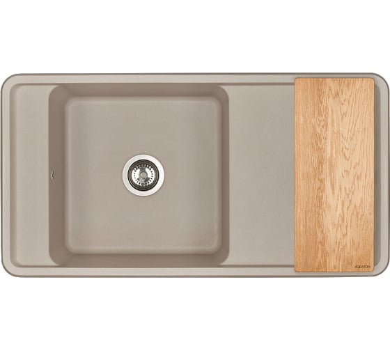 Мойка для кухни AQUATON Беллис 97 серый шёлк 1A725132BS250