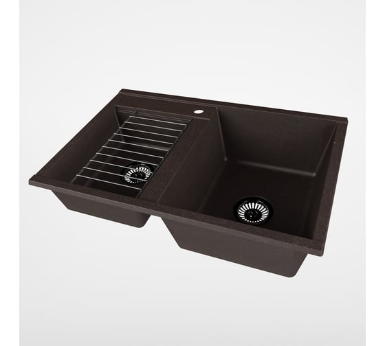 Мойка для кухни AQUATON Делия 78 DBL 2 чаши кофе 1A723132DE280