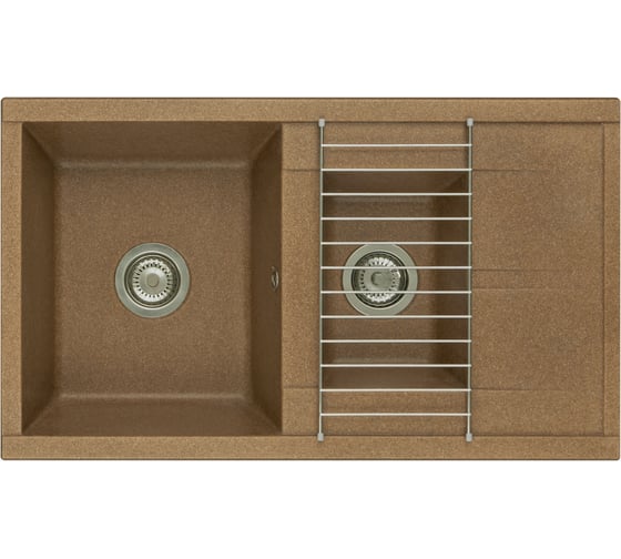 Мойка для кухни AQUATON Делия 87 терракотовый 1A716232DE270