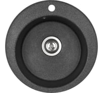 Мойка для кухни AQUATON Шелли круглая графит 1A734732SS210