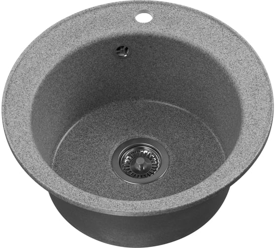 Мойка для кухни AQUATON Шелли круглая серый 1A734732SS230