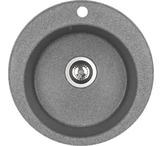 Мойка для кухни AQUATON Шелли круглая серый 1A734732SS230