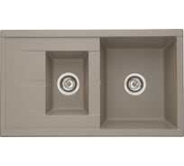 Мойка для кухни AQUATON Делия 87 серый шёлк 1A716232DE250