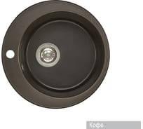 Мойка для кухни AQUATON Иверия круглая кофе 1A711032IV280