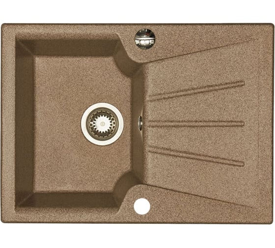 Мойка для кухни AQUATON Монца прямоугольная с крылом терракотовая 1A716032MC270