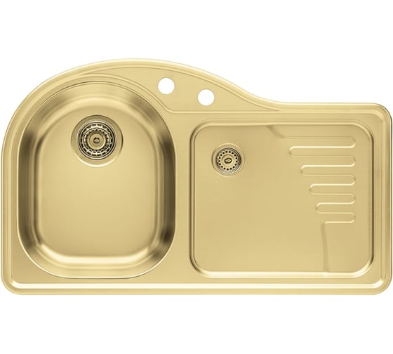 Мойка ALVEUS FUTUR 40 R MONARCH GOLD 845x510, в комплекте с сифоном 1070750 1