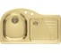 Мойка ALVEUS FUTUR 40 R MONARCH GOLD 845x510, в комплекте с сифоном 1070750 2