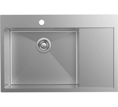 Мойка из нержавеющей стали IDDIS Haze сатин, чаша слева, 780х510 HAZ78SLi77