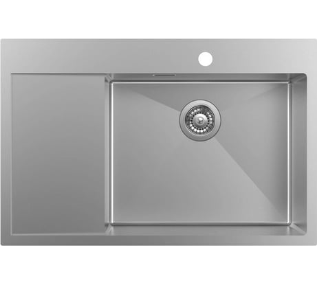 Мойка из нержавеющей стали IDDIS Haze сатин, чаша справа, 780х510 HAZ78SRi77