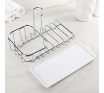 Подставка для губок и моющего средства Доляна 22х12х16 см 3752550