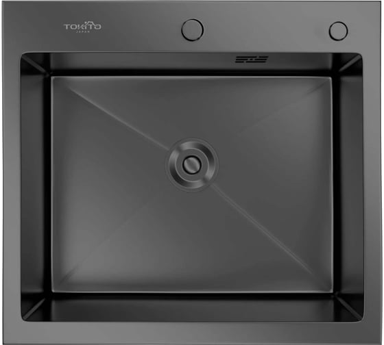 Мойка для кухни врезная TOKITO 60x50 см, графит TOK-OKA-6050-GF