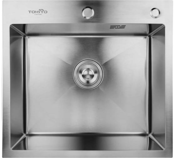 Мойка для кухни врезная TOKITO 60x50 см, нержавеющая сталь TOK-OKA-6050-ST