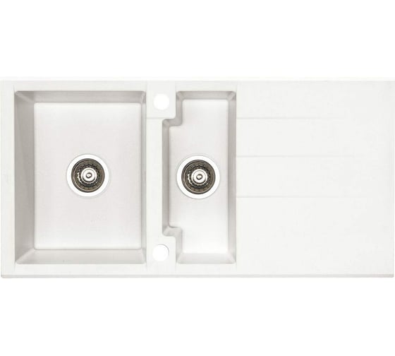 Мойка ALVEUS CUBO 70 A21 CAPPUCCINO 980x5001+1/2 в комп.с сифоном 1054771