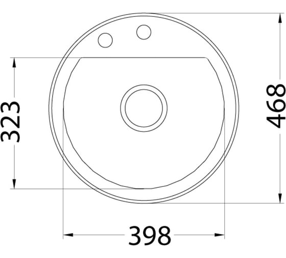 Мойка ALVEUS CUBO 10 A06 ALU FI 468,1X в комп. с сифоном 1054634