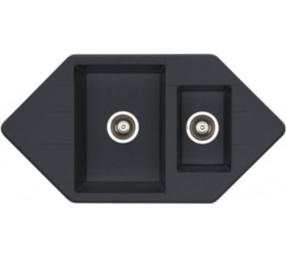 Мойка ALVEUS CUBO 80 A16 ANTRACITE 952x500 1+1/2 в комп.с сифоном 1054783