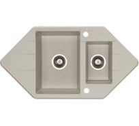 Мойка ALVEUS CUBO 80 A51 BEIGE 952x500 1+1/2 в комп.с сифоном 1067425