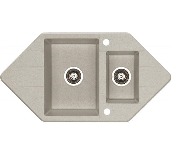 Мойка ALVEUS CUBO 80 A14 DALMATA 952x500 1+1/2 в комп.с сифоном 1054774