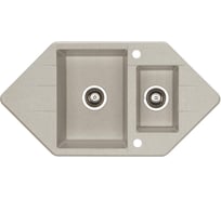 Мойка ALVEUS CUBO 80 A22 TERRA 952x500 1+1/2 в комп.с сифоном 1054776