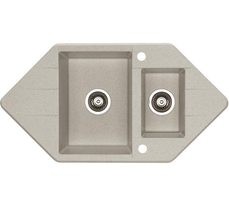 Мойка ALVEUS CUBO 80 A22 TERRA 952x500 1+1/2 в комп.с сифоном 1054776
