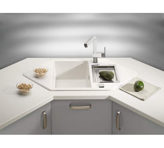 Мойка ALVEUS CUBO 80 A22 TERRA 952x500 1+1/2 в комп.с сифоном 1054776