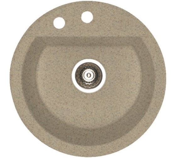 Мойка ALVEUS CUBO 10 A 51 BEIGE FI 468,1X в комп. с сифоном 1067418