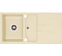 Мойка ALVEUS CUBO 60 A22 TERRA 980x5001X/2 в комп.с сифоном 1054750