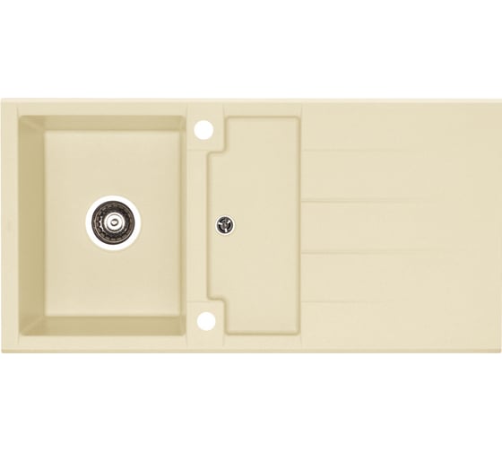 Мойка ALVEUS CUBO 60 A22 TERRA 980x5001X/2 в комп.с сифоном 1054750