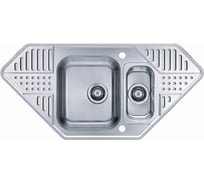 Мойка ALVEUS PIXEL 60 MLEI-90 1090x520 1+1/2 угловая в ком. с сифоном 1036629