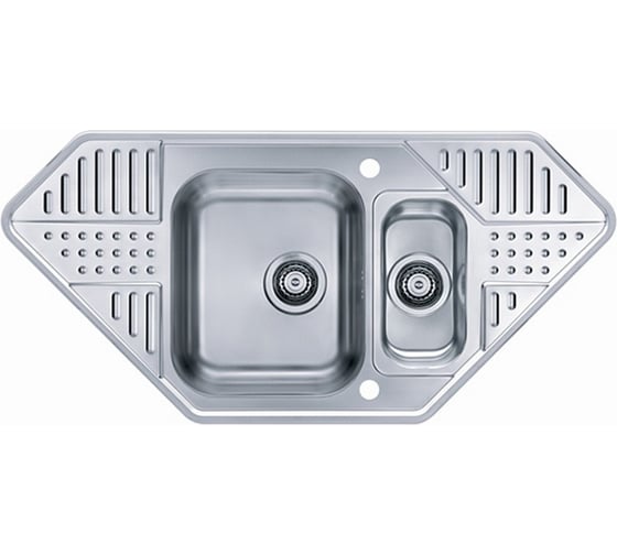 Мойка ALVEUS PIXEL 60 MLEI-90 1090x520 1+1/2 угловая в ком. с сифоном 1036629