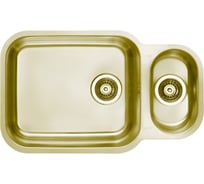 Мойка ALVEUS DUO 20 MONARCH GOLD 683x400 в компл. с выпуском без сифона 1078011