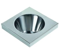 Раковина из нержавеющей стали настенная квадратная 126x360x360 мм, шт Nofer 13039.A.S