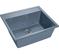 Мраморная мойка GRANFEST QUADRO GF-Q--561 1-чаша, 560х500 мм, графит арт. Q-561 граф