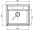 Мраморная мойка GRANFEST QUADRO GF-Q--561 1-чаша, 560х500 мм, топаз арт. Q-561 топ 3