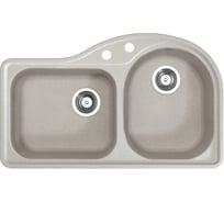 Мойка ALVEUS ALGRANIT FUTUR 60R AM16 ANTHRACITE 845x510, с сифоном 1016015