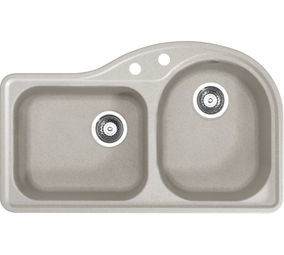 Мойка ALVEUS ALGRANIT FUTUR 60R AM16 ANTHRACITE 845x510, с сифоном 1016015