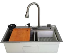 Мойка кухонная Stella Polar Оренсе серая матовая текстурная KS754505 SP-00001887