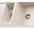 Кухонная гранитная мойка Kuppersberg MODENA 1.5B2D WHITE ALABASTER 8336 2