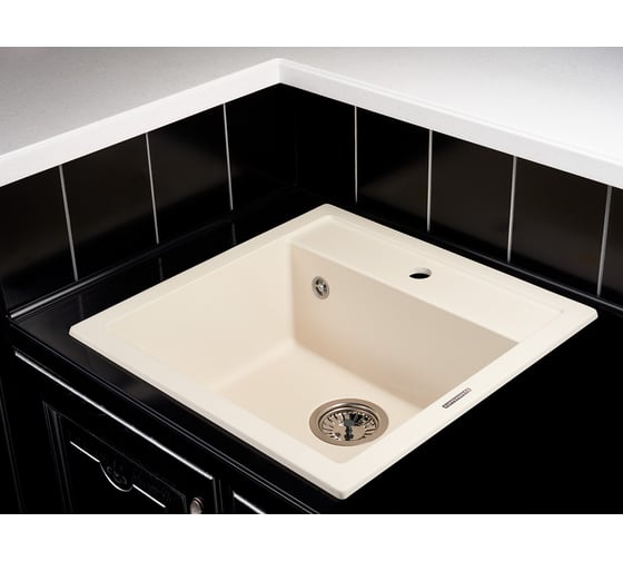 Кухонная гранитная мойка Kuppersberg MODENA 1B ECRU 8032