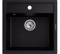 Кухонная гранитная мойка Kuppersberg MODENA 1B BLACK METAL 8035