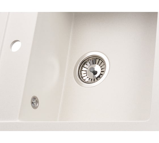 Кухонная гранитная мойка Kuppersberg MODENA 1B WHITE 8057