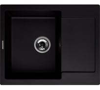 Кухонная гранитная мойка Kuppersberg MODENA 1B1D BLACK 8052