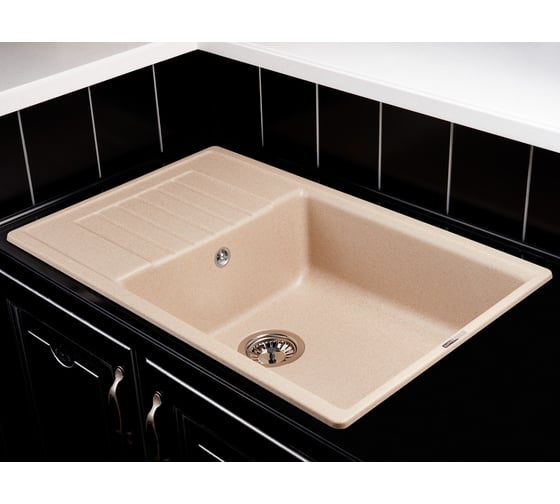 Кухонная гранитная мойка Kuppersberg ROYS 1B1D SAND 8280