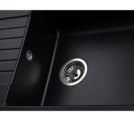 Кухонная гранитная мойка Kuppersberg ROYS 1B1D BLACK 8277