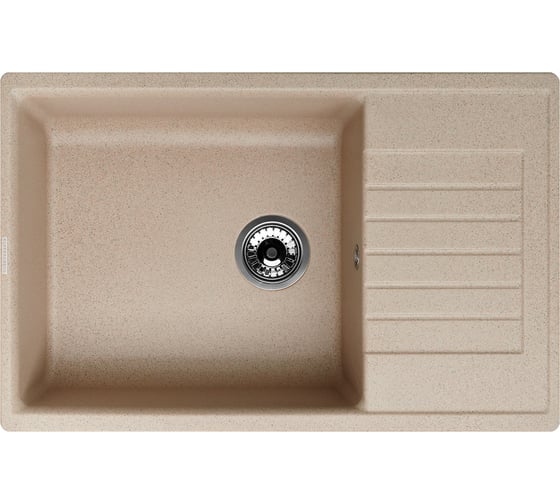 Кухонная гранитная мойка Kuppersberg ROYS 1B1D BEIGE 8281