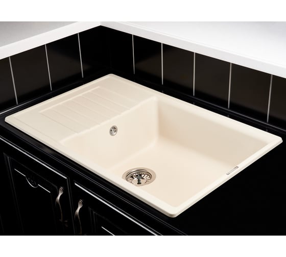 Кухонная гранитная мойка Kuppersberg ROYS 1B1D ECRU 8284