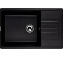 Кухонная гранитная мойка Kuppersberg ROYS 1B1D BLACK METALLIC 8278