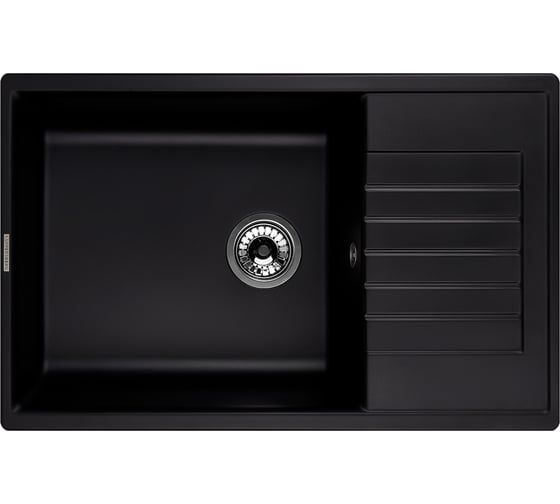 Кухонная гранитная мойка Kuppersberg ROYS 1B1D BLACK METALLIC 8278