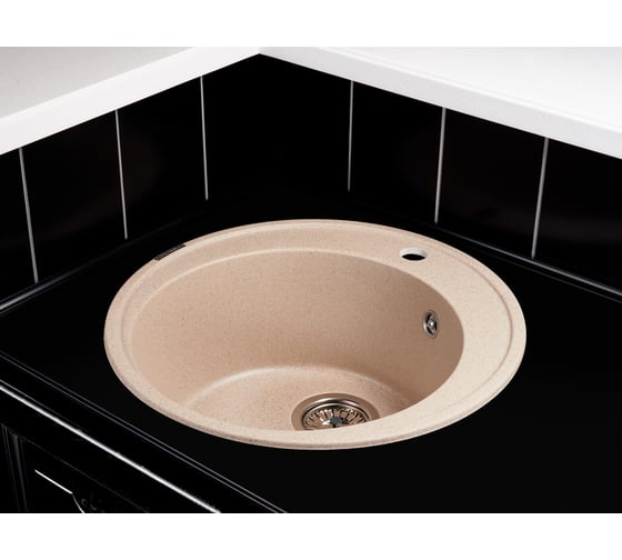 Кухонная гранитная мойка Kuppersberg BALI 1B BEIGE 8309