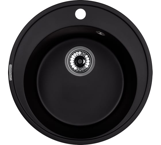 Кухонная гранитная мойка Kuppersberg BALI 1B BLACK METAL 8073 1