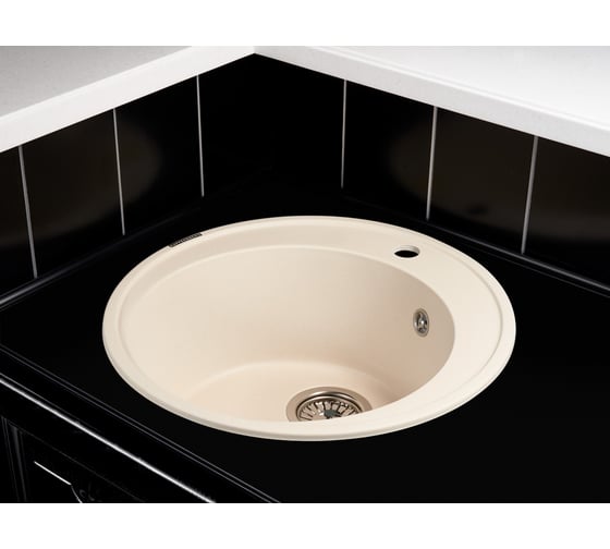 Кухонная гранитная мойка Kuppersberg BALI 1B ECRU 8069